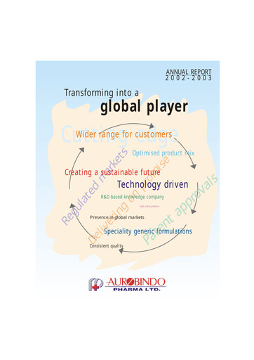 Thumbnail Aurobindo Pharma
 Annual Report 2002-2003