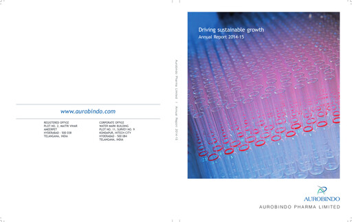 Thumbnail Aurobindo Pharma
 Annual Report 2014-2015