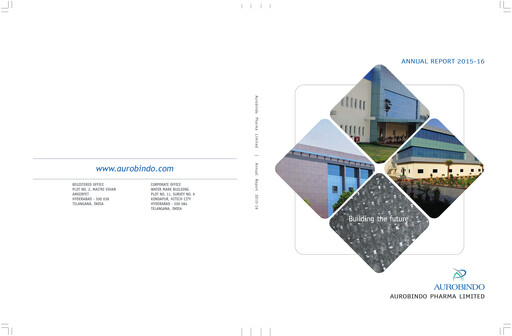 Thumbnail Aurobindo Pharma
 Annual Report 2015-2016