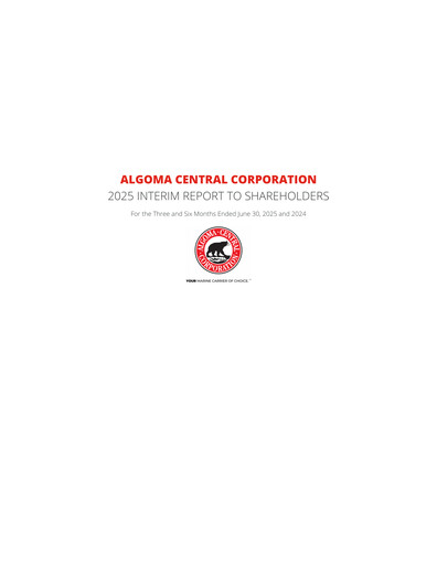 Thumbnail Algoma Central Corporation Quarterly Report 2025-q2