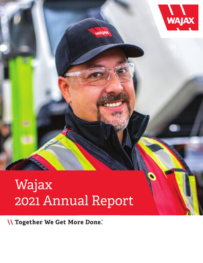 Thumbnail Wajax Corporation Annual Report 2021