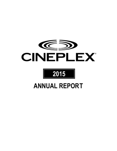 Thumbnail Cineplex Annual Report 2015
