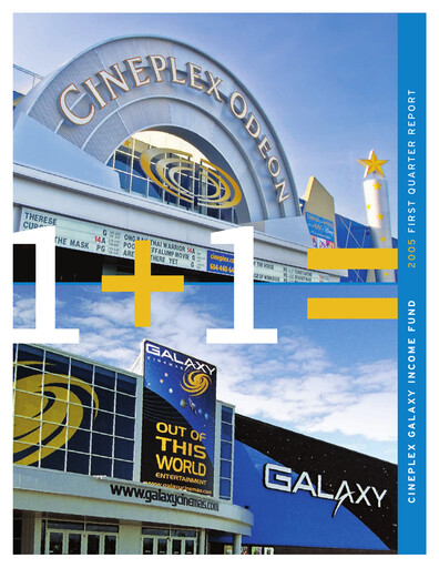 Thumbnail Cineplex Quarterly Report 2005-q1