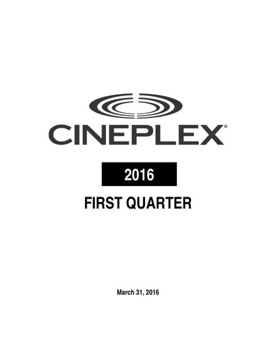 Thumbnail Cineplex Quarterly Report 2016-q1