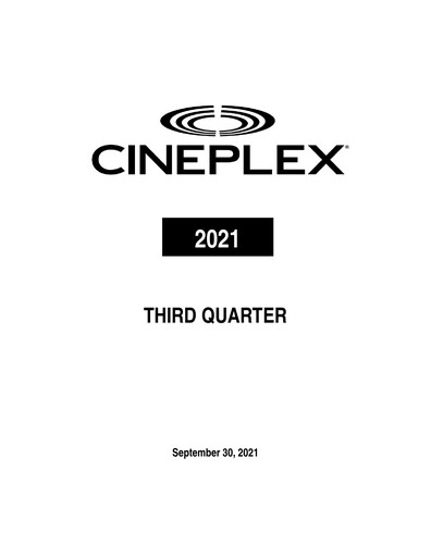 Thumbnail Cineplex Quarterly Report 2021-q3
