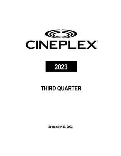 Thumbnail Cineplex Quarterly Report 2023-q3