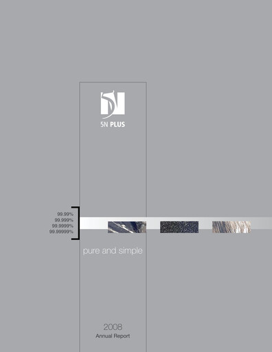 Thumbnail 5N Plus Annual Report 2008