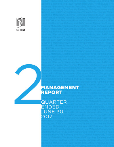 Vorschaubild 5N Plus Finanzbericht 2017-q2