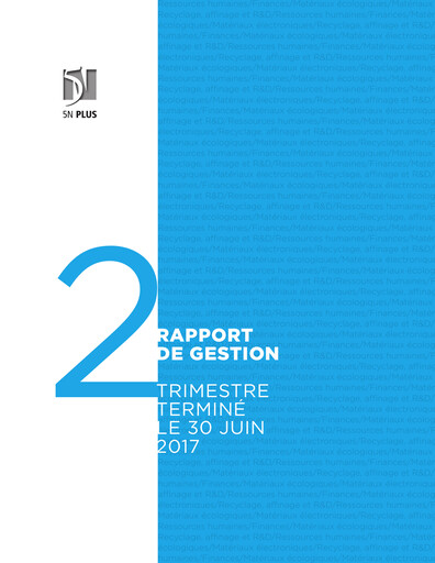 Vorschaubild 5N Plus Finanzbericht 2017-q2