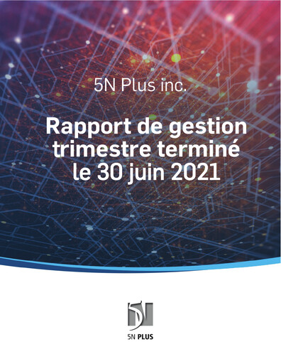Vorschaubild 5N Plus Finanzbericht 2021-q2