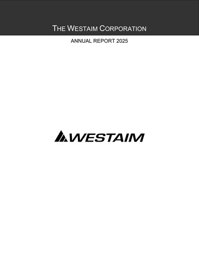 Thumbnail The Westaim Corporation Annual Report 2025
