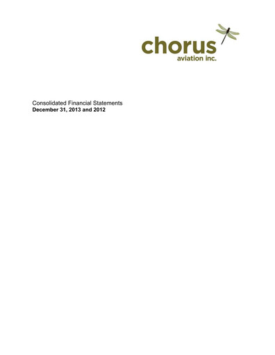 Thumbnail Chorus Aviation Financial Statement 2013