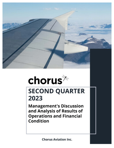 Thumbnail Chorus Aviation Quarterly Report 2023-q2