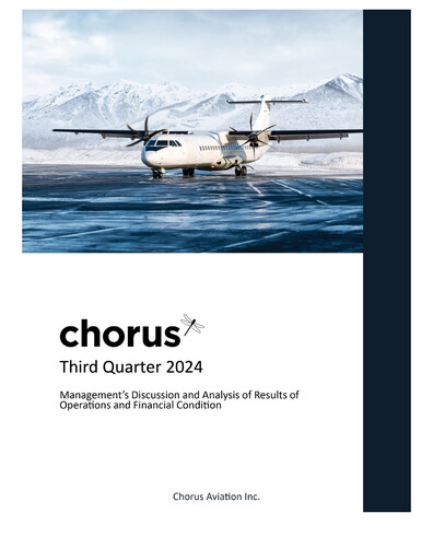 Thumbnail Chorus Aviation Quarterly Report 2024-q3
