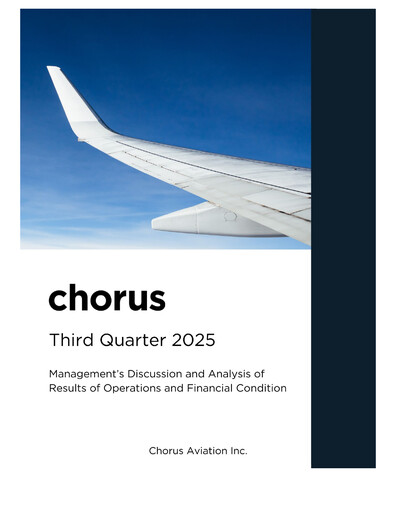 Thumbnail Chorus Aviation Quarterly Report 2025-q3