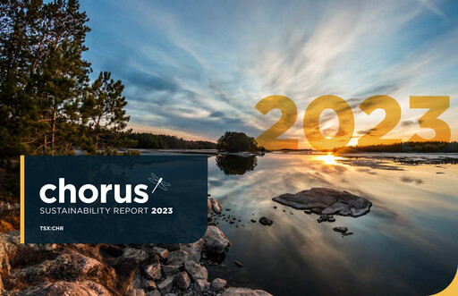 Miniature Chorus Aviation Rapport de durabilité 2023