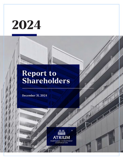 Thumbnail Atrium Mortgage Investment Annual Report 2024