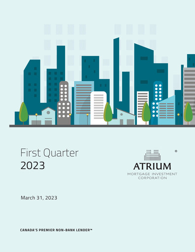 Miniature Atrium Mortgage Investment Rapport trimestriel 2023-q1