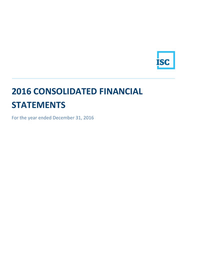 Thumbnail Information Services Corporation Financial Statement 2016