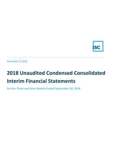 Thumbnail Information Services Corporation Quarterly Report 2018-q3