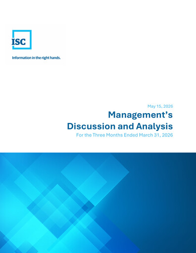 Miniature Information Services Corporation Rapport trimestriel 2026-q1