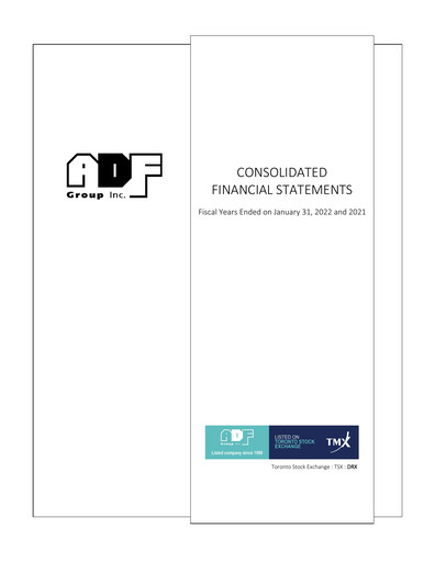 Thumbnail ADF Group Financial Statement fy2022