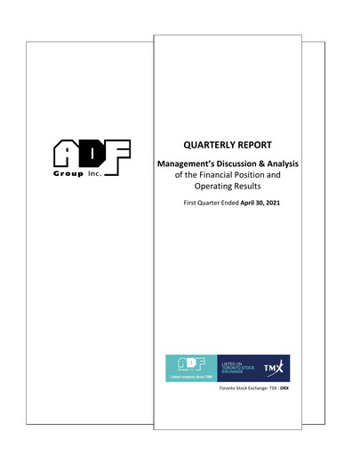 Thumbnail ADF Group Quarterly Report fy2022-q1
