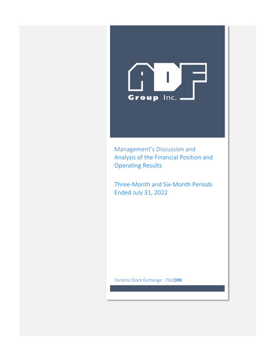 Thumbnail ADF Group Quarterly Report fy2023-q2