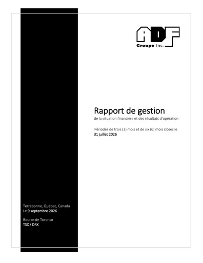Vorschaubild ADF Group Quartalsbericht fy2027-q2