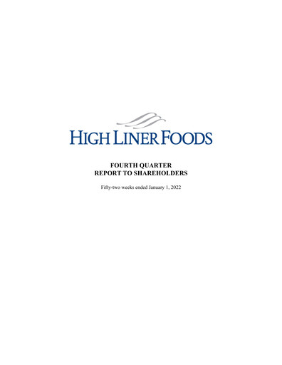 Thumbnail High Liner Foods Financial Statement fy2021