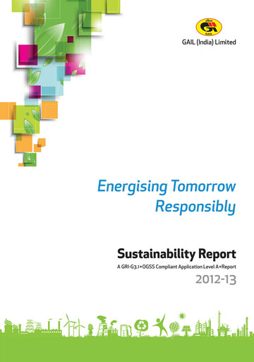 Thumbnail GAIL Sustainability Report 2012-2013