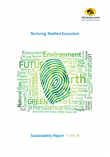 Thumbnail GAIL Sustainability Report 2015-2016