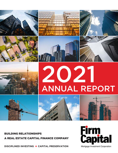 Thumbnail Firm Capital Mortgage Investment Corporation Annual Report 2021