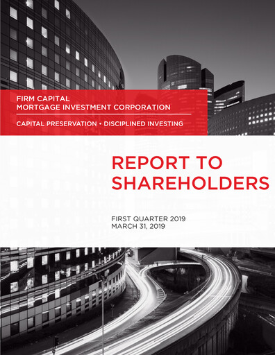 Thumbnail Firm Capital Mortgage Investment Corporation Quarterly Report 2019-q1