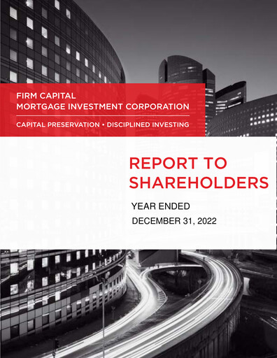 Thumbnail Firm Capital Mortgage Investment Corporation Quarterly Report 2022-q4
