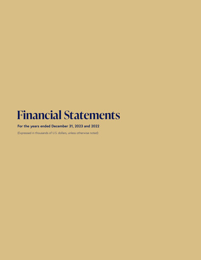 Miniature Lithium Royalty Corp. Bilan financier 2023