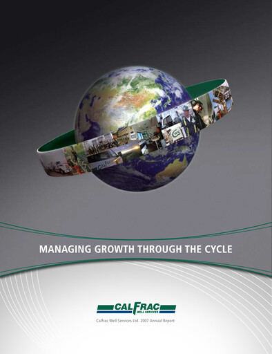 Thumbnail Calfrac Well Services Annual Report 2007