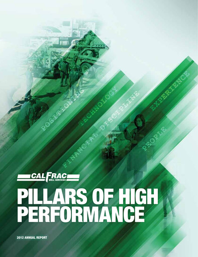 Thumbnail Calfrac Well Services Annual Report 2012