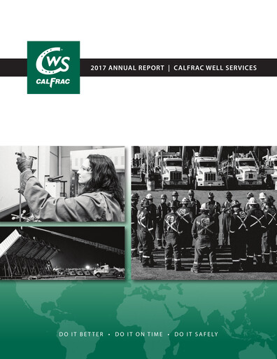 Thumbnail Calfrac Well Services Annual Report 2017