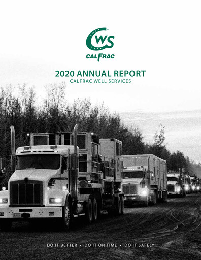 Thumbnail Calfrac Well Services Annual Report 2020