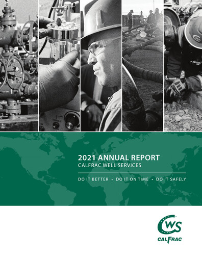 Thumbnail Calfrac Well Services Annual Report 2021