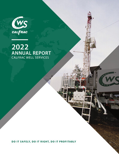 Thumbnail Calfrac Well Services Annual Report 2022