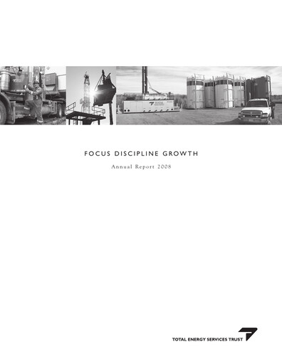 Thumbnail Total Energy Services Annual Report 2008