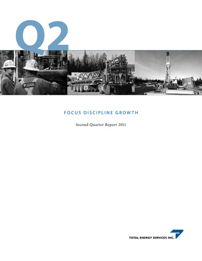 Vorschaubild Total Energy Services Quartalsbericht 2011-q2