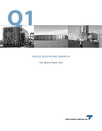 Vorschaubild Total Energy Services Quartalsbericht 2012-q1