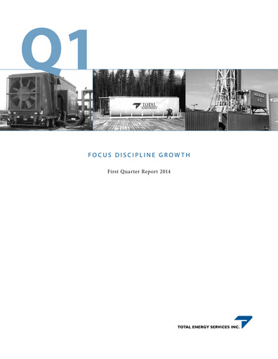 Thumbnail Total Energy Services Quarterly Report 2014-q1