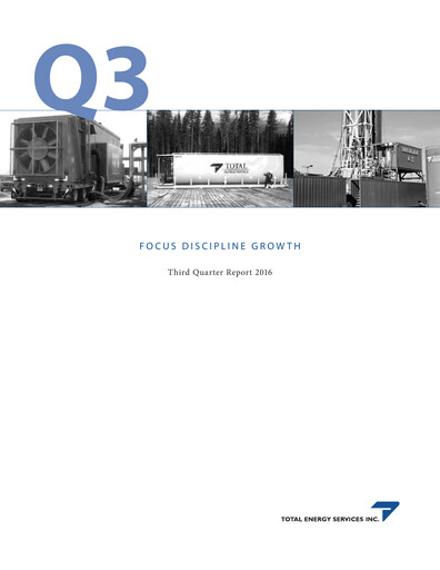 Thumbnail Total Energy Services Quarterly Report 2016-q3