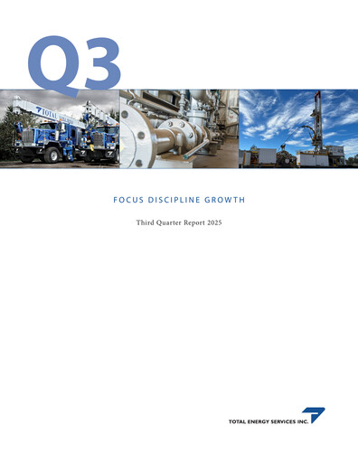 Thumbnail Total Energy Services Quarterly Report 2025-q3