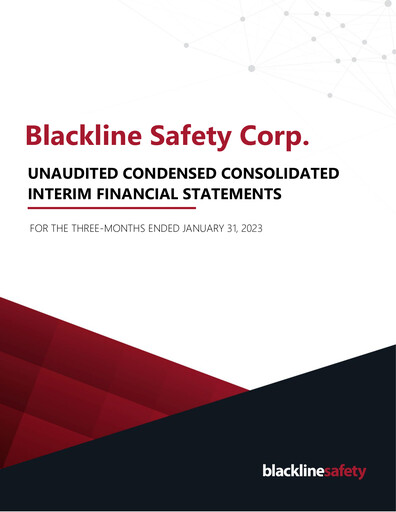 Vorschaubild Blackline Safety Finanzmitteilung 2023-q1