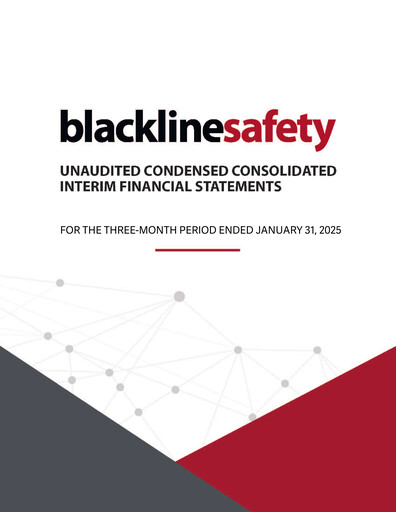Vorschaubild Blackline Safety Finanzmitteilung 2025-q1